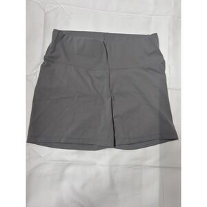 Gray Athletic Shorts Ruched Back High‎ Waist Gym Workout Yoga Womens